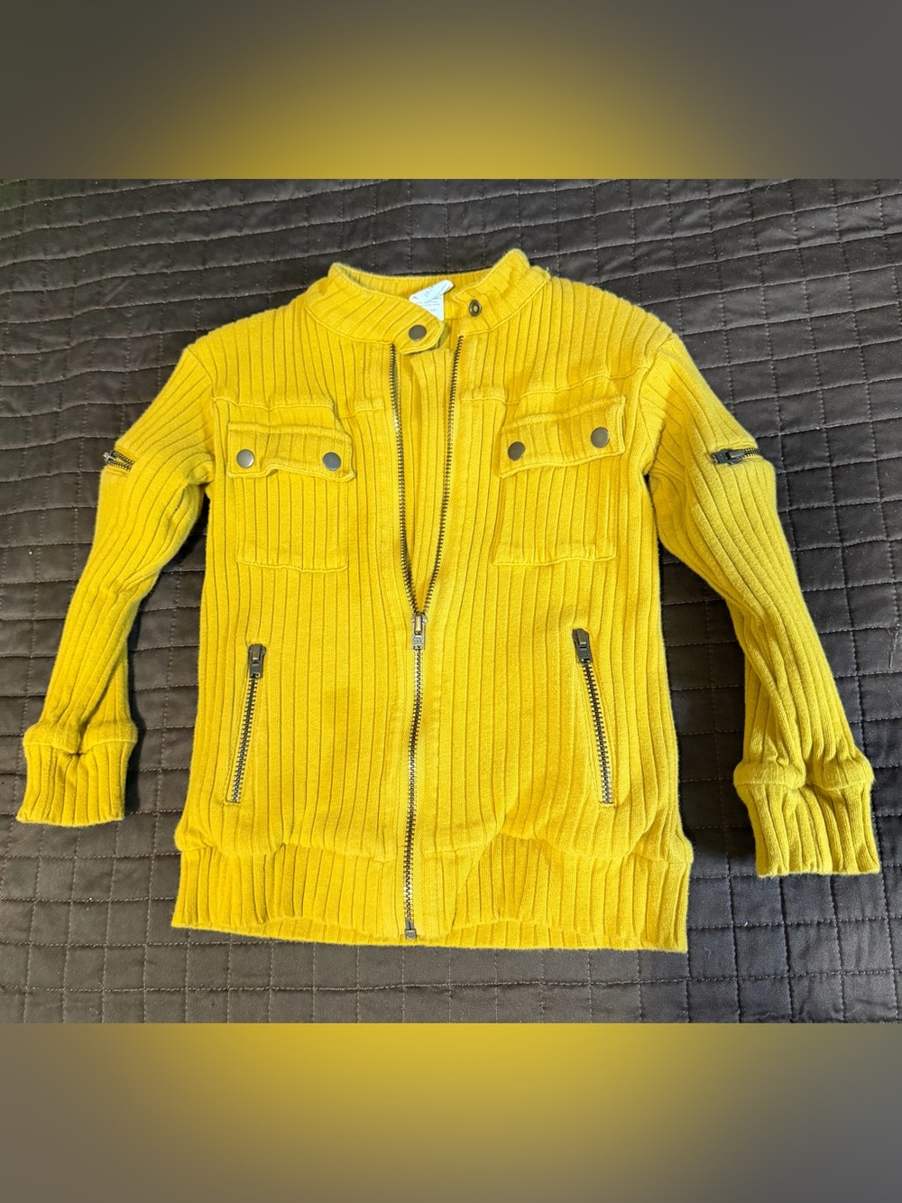 Kate Quinn | motorcycle jacket | honey | 18-24m